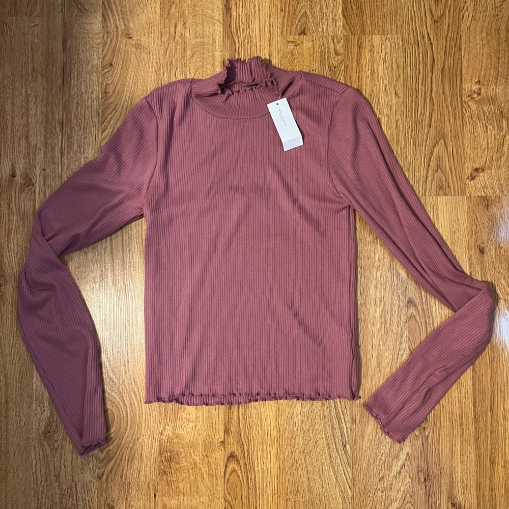 American Eagle, Mauve, Turtle Neck, Size Small